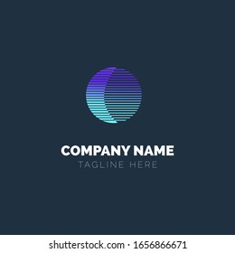 Custom O Initial Logo Design