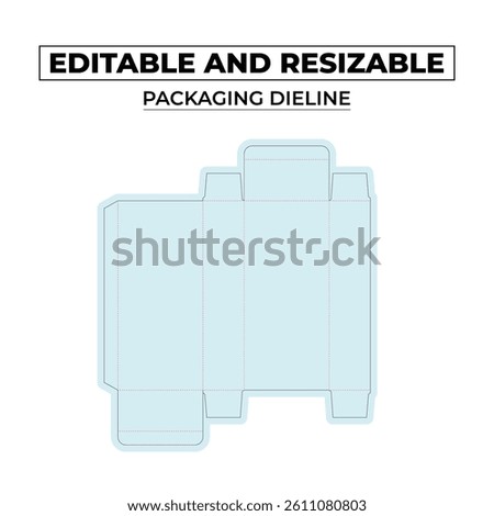Custom Packaging Die line Template Box