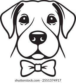 Custom Pet Dog Head Outline Drawings – Stylish Dog Breed Illustrations, Trendy Pet Art, Modern Dog Sketches, and Unique Graphic Design Elements