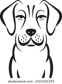 Dibujo de contorno de mascotas personalizado - Retrato de perro elegante con pajarita, ilustrado en blanco y negro, arte minimalista de mascotas, boceto de perro personalizado, ilustración de animales con estilo