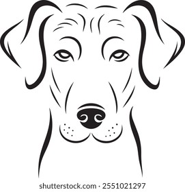 Dibujo de contorno de mascotas personalizado - Retrato de perro elegante con pajarita, ilustrado en blanco y negro, arte minimalista de mascotas, boceto de perro personalizado, ilustración de animales con estilo