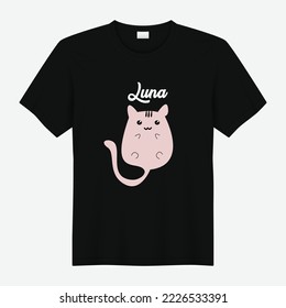 Diseño personalizado de la camiseta de mascotas.Camisa personalizada para gatos.Camisetas personalizadas para gatos.