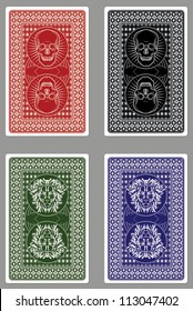 Custom Playing Card Designs/Vector Skulls and Lions