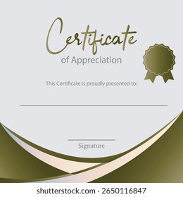 modelo personalizado de certificado de apreciação imprimível 