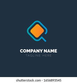 Custom Q Initial Logo Design