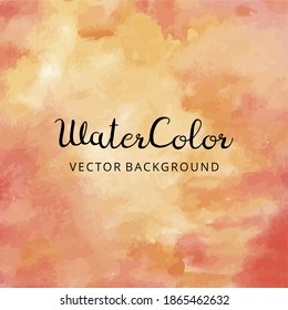 Custom Quote on a red orange yellow watercolor background creating a warm autumn atmosphere