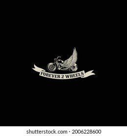 custom racing rider vintage logo vector