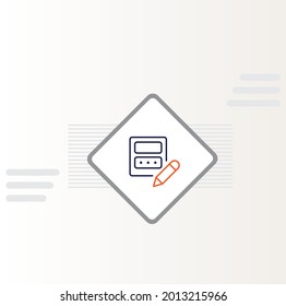Custom Registration Fields Icon Vector Design