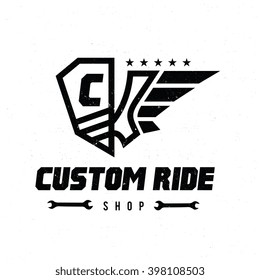 Custom Rider Shop Logo Template