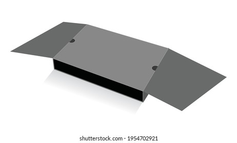 Custom rigid box, luxury box 3D vector design