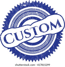 Sello de textura de hule de goma personalizado