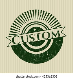 Custom rubber stamp