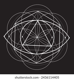 Benutzerdefinierte heilige Geometrie und spirituelles Logo-Design