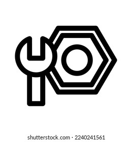 icono de configuración personalizada o logotipo símbolo de signo aislado ilustración vectorial - iconos vectoriales de estilo negro de alta calidad
