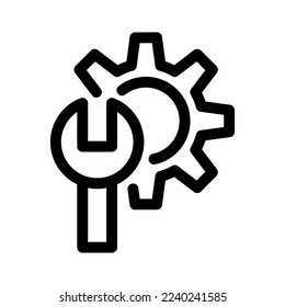 custom settings icon or logo isolated sign symbol vector illustration - high quality black style vector icons

