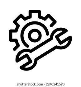 custom settings icon or logo isolated sign symbol vector illustration - high quality black style vector icons
