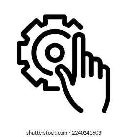 custom settings icon or logo isolated sign symbol vector illustration - high quality black style vector icons
