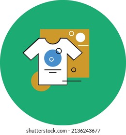 Custom shirt Isolated Vector which can be easily modified or edit