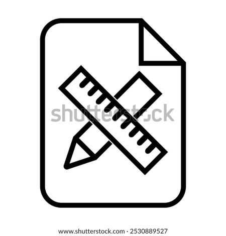 Custom size icon. isolated illustrator. vector image