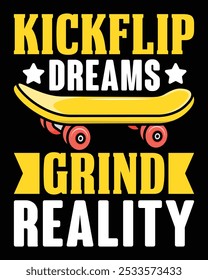 Custom Skateboard T-Shirt Design Eps File