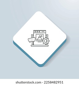 Custom Software Development Services icon vector design