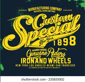 custom special tee graphic