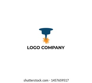 Custom steel vector industry logo company. 
