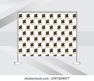 custom step and repeat banner backdrop design template