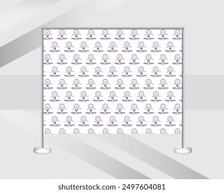 custom step and repeat banner backdrop design template