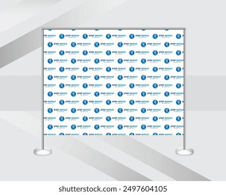 custom step and repeat banner backdrop design template