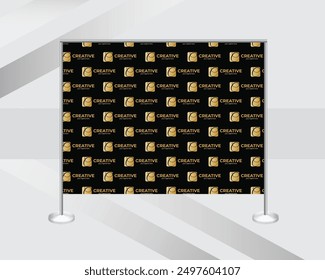 custom step and repeat banner backdrop design template