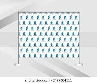 custom step and repeat banner backdrop design template