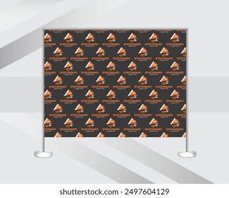 custom step and repeat banner backdrop design template
