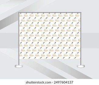 custom step and repeat banner backdrop design template