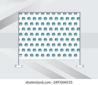 custom step and repeat banner backdrop design template