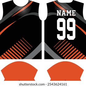 Custom Sublimation Sports shirt jersey design template, Sport Suit, sports wear, Sport uniform