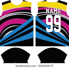 Custom Sublimation Sports shirt jersey design template, Sport Suit, sports wear, Sport uniform