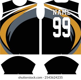 Custom Sublimation Sports shirt jersey design template, Sport Suit, sports wear, Sport uniform