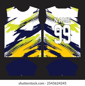 Custom Sublimation Sports shirt jersey design template, Sport Suit, sports wear, Sport uniform