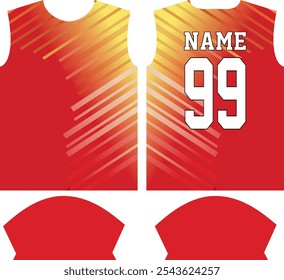 Plantilla de diseño de jersey de camisa deportiva de sublimación personalizada, traje deportivo, ropa deportiva, uniforme deportivo