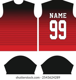 Custom Sublimation Sports shirt jersey design template, Sport Suit, sports wear, Sport uniform