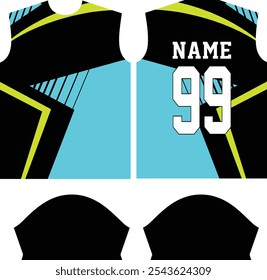 Custom Sublimation Sports shirt jersey design template, Sport Suit, sports wear, Sport uniform