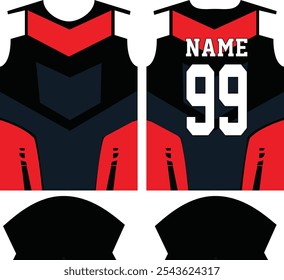 Custom Sublimation Sports shirt jersey design template, Sport Suit, sports wear, Sport uniform