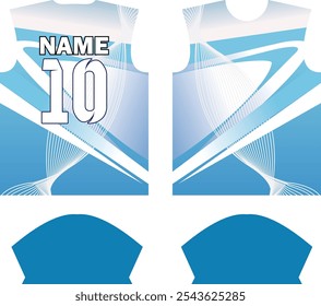 
Plantilla de diseño de jersey de camisa deportiva de sublimación personalizada, traje deportivo, ropa deportiva, uniforme deportivo