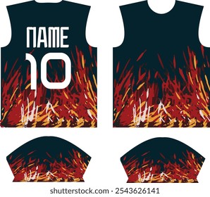 Custom sublimation sports shirt jersey design template, Sport Suit, sports wear, Sport uniform
