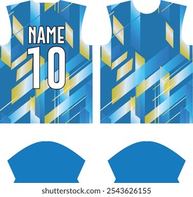 Custom sublimation sports shirt jersey design template, Sport Suit, sports wear, Sport uniform
