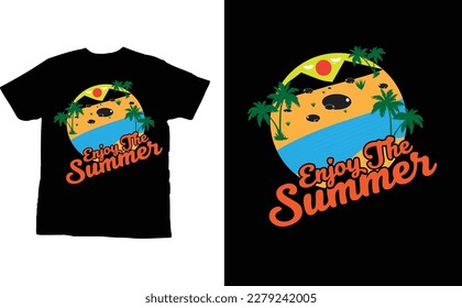 Custom summer cool t-shirt design.