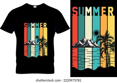 custom summer t shirt design