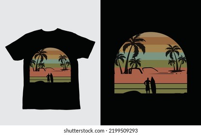 custom summer vector t shirt design