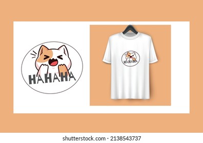 Custom T shirt design vector files. Print this cute Cat hug, Panda, Fotball lover T shirt design.